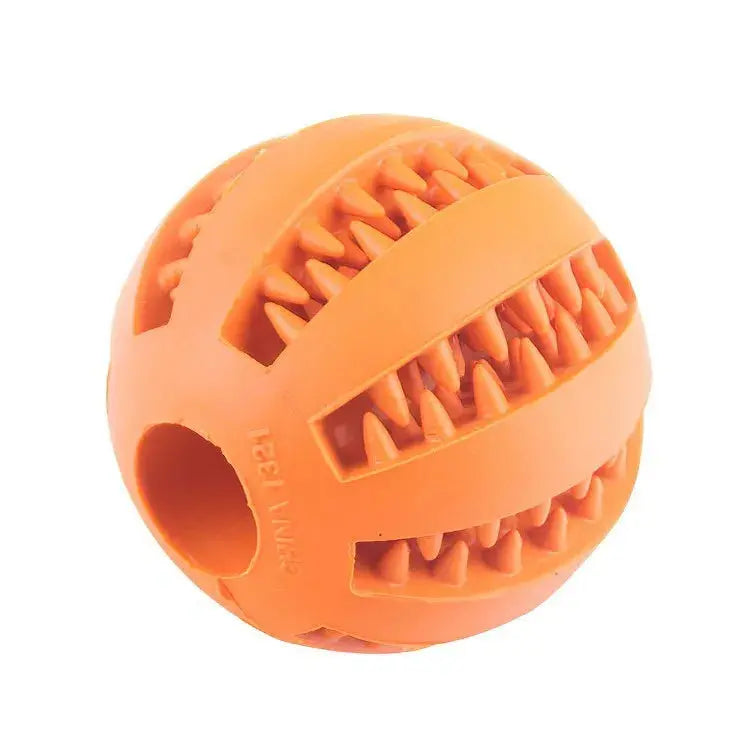Dog Toy Ball, Nontoxic Bite Resistant Toy Ball for Pet Dogs Puppy Cat, Dog Pet Food Treat Feeder Chew Tooth Cleaning Ball 