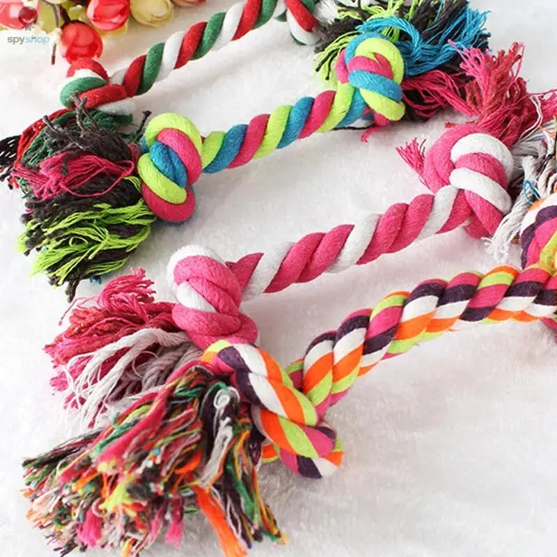 Dog Toy Pet Molar Bite-resistant Cotton Rope Knot for Small Dog Puppy Relieving Stuffy Cleaning Teeth Pet Chew Toys Spy-shop.com