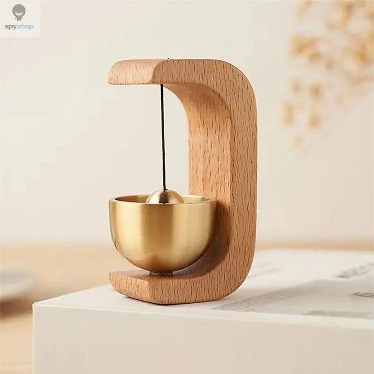 Dopamine Wind-bell Magnetic Inhalation Home Wind-bell Beech Car Into The Door To Remind The Bell Copper Bell Walnut Copper Ornam Spy-shop.com
