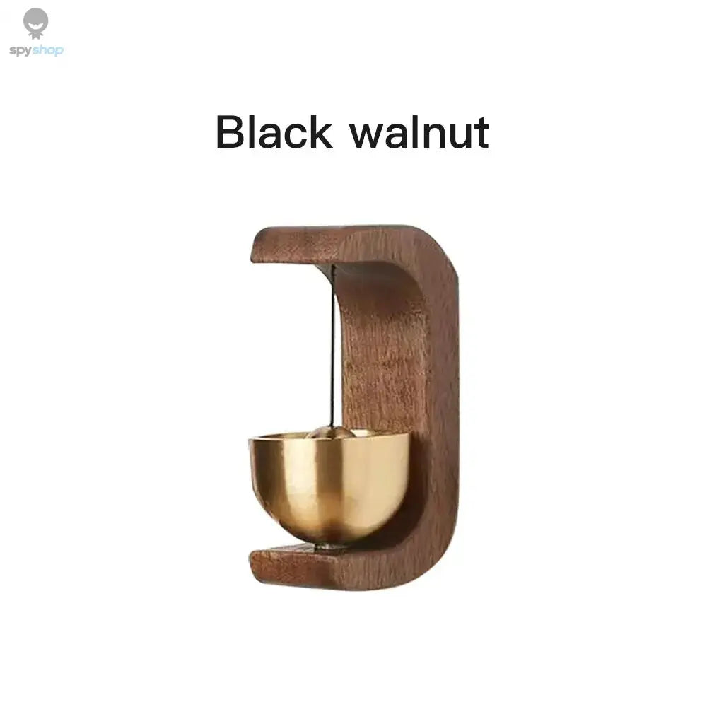 Dopamine Wind-bell Magnetic Inhalation Home Wind-bell Beech Car Into The Door To Remind The Bell Copper Bell Walnut Copper Ornam Spy-shop.com