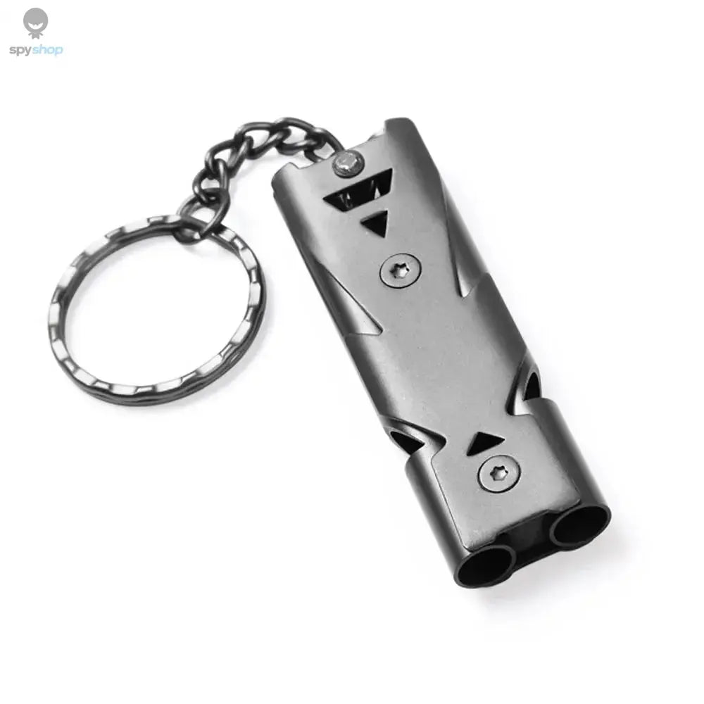 Double Pipe Whistle Pendant Keychain High Decibel Portable Outdoor Survival Emergency Camping Tool Multifunction 1PC Spy-shop.com