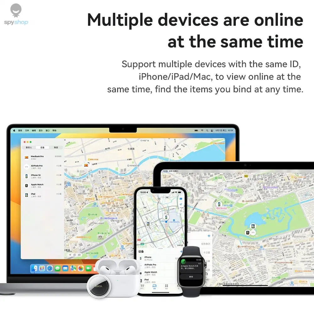 E91 Airtag Bluetooth GPS Smart Trackers Finder intelligent positioning Pet Dog Car key Wallet anti-lost device Find my Spy-shop.com