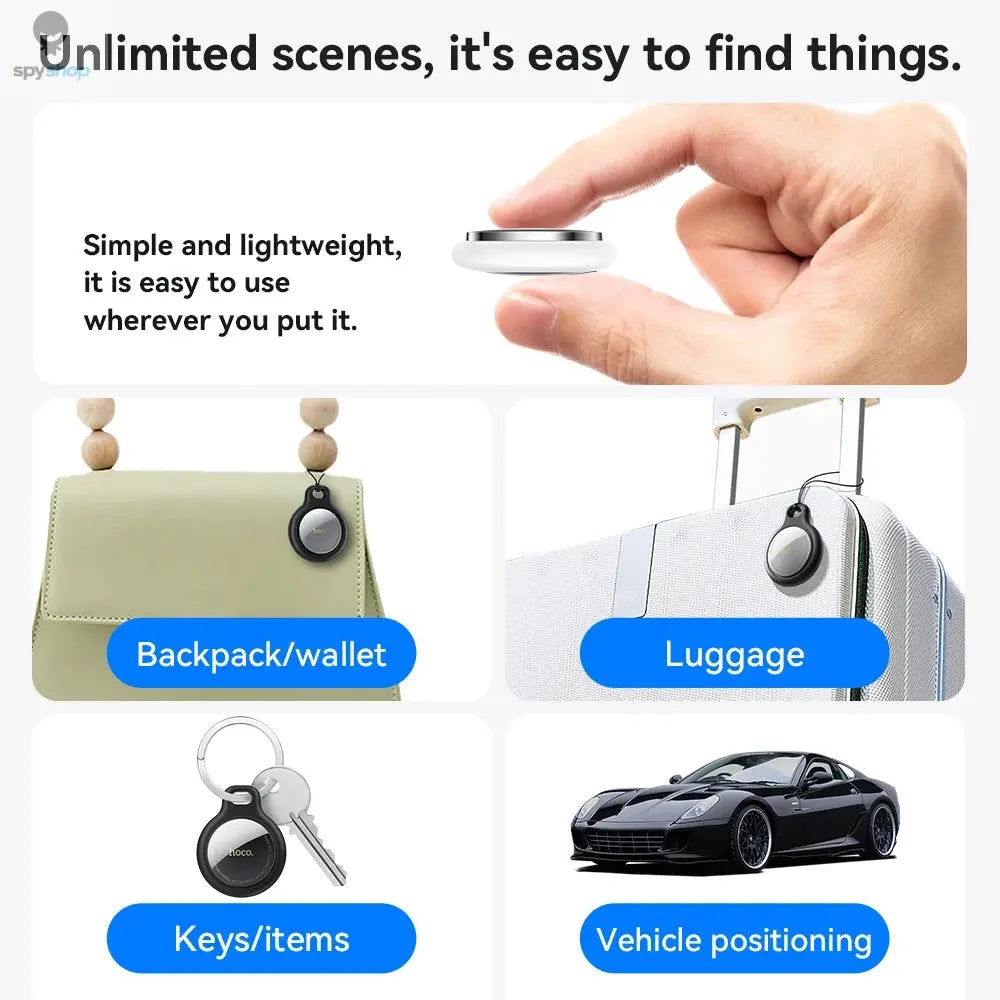 E91 Airtag Bluetooth GPS Smart Trackers Finder intelligent positioning Pet Dog Car key Wallet anti-lost device Find my Spy-shop.com