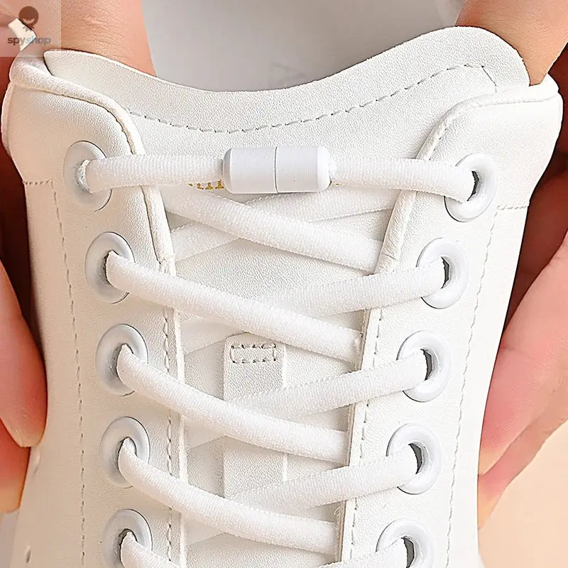 Elastic No Tie Shoelaces Semicircle Shoe Laces For Kids and Adult Sneakers Shoelace Quick Lazy Metal Lock Laces Shoe Strings Spy-shop.com