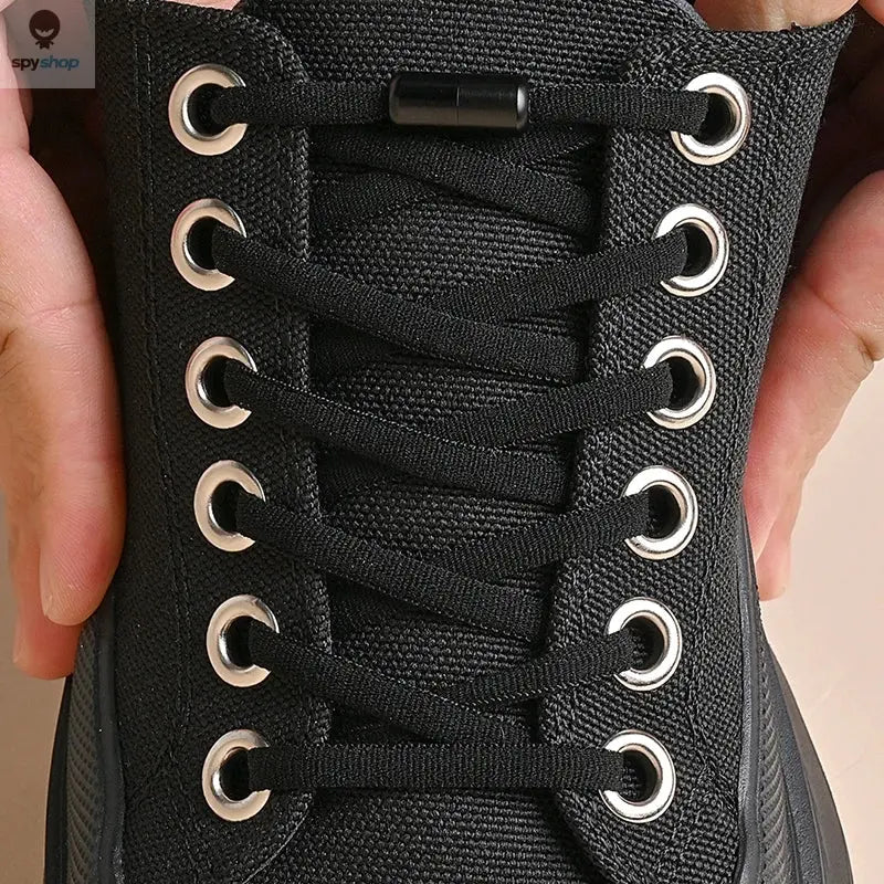 Elastic No Tie Shoelaces Semicircle Shoe Laces For Kids and Adult Sneakers Shoelace Quick Lazy Metal Lock Laces Shoe Strings Spy-shop.com