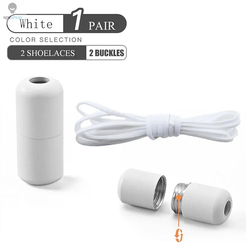 Elastic No Tie Shoelaces Semicircle Shoe Laces For Kids and Adult Sneakers Shoelace Quick Lazy Metal Lock Laces Shoe Strings Spy-shop.com
