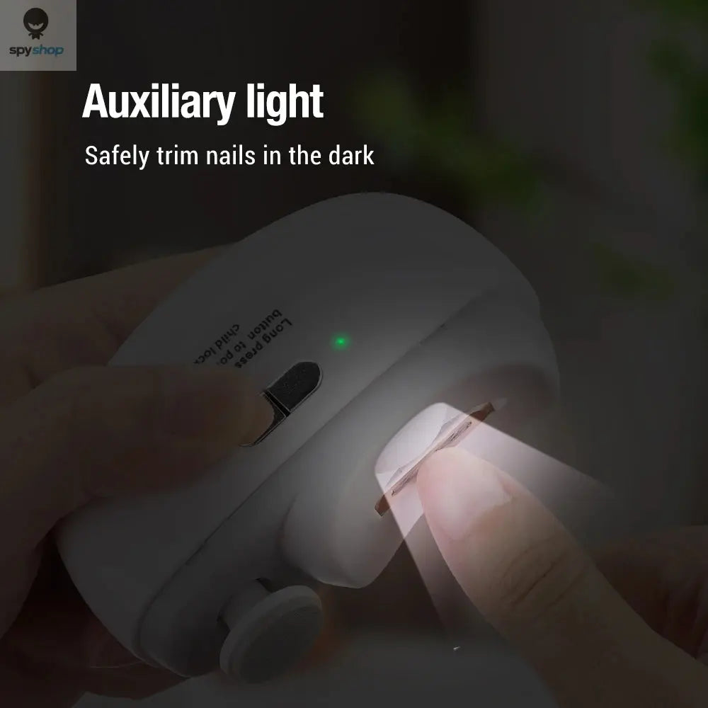 Electric Nail Clipper Grinding and Polishing with Light Automatic Nail Trimmer Rechargeable Nail Cutter Manicure for Baby Adult Spy-shop.com
