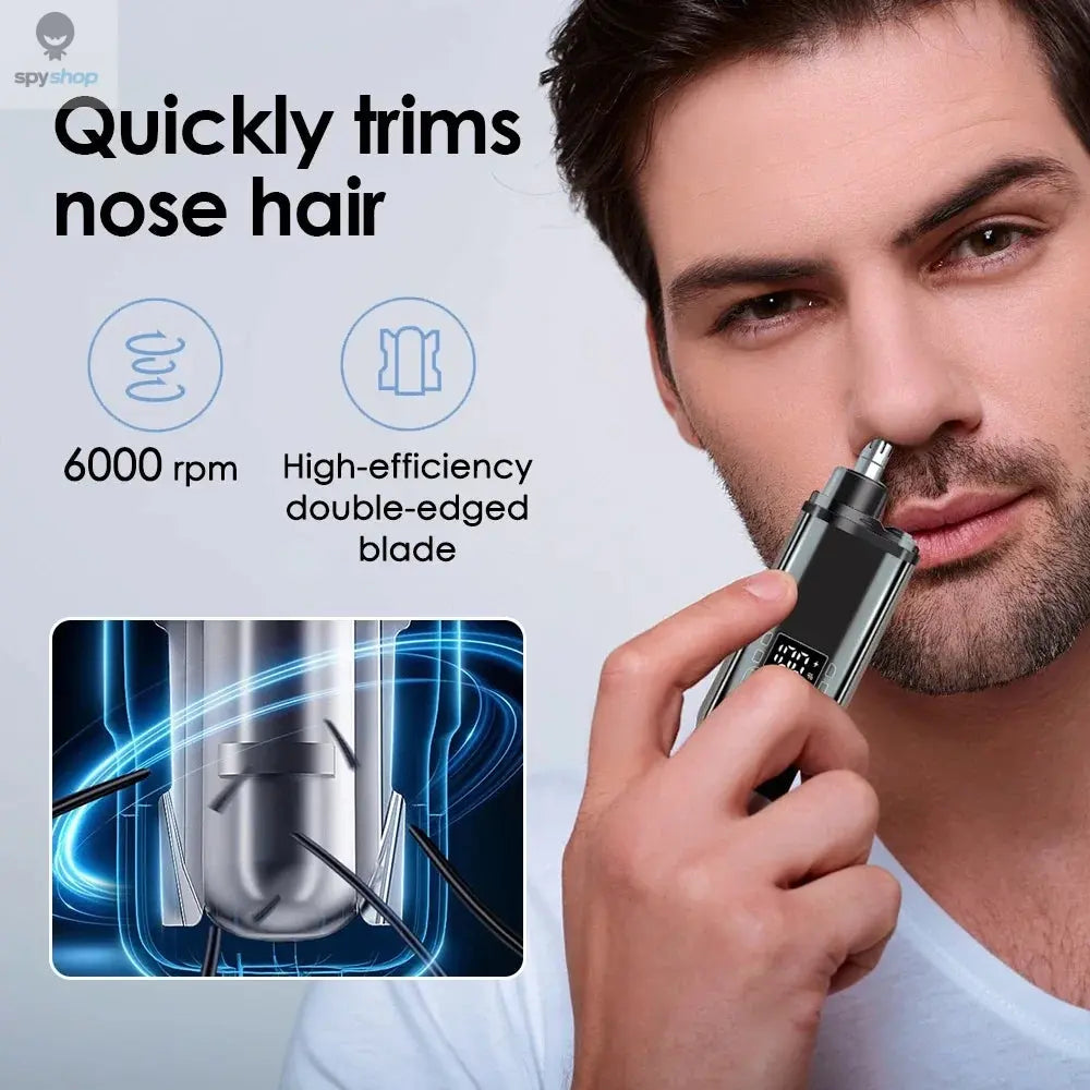 Electric Nose Hair Trimmer Clipper Rechargeable Multi-kinetic Shaving Unisex Automatic Washable Personal Care Appliances 