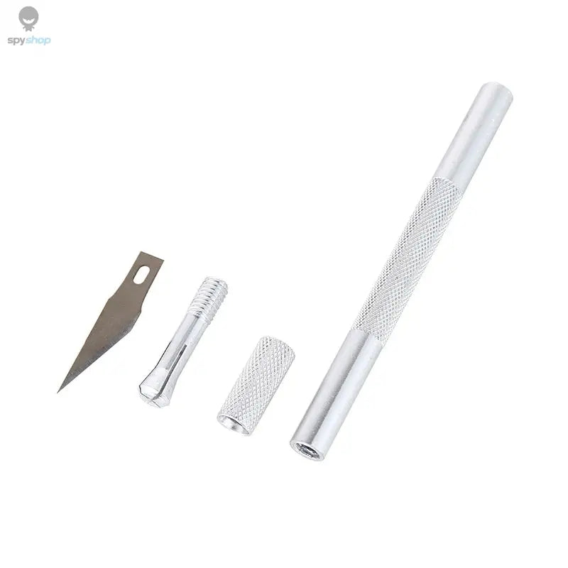 Engraving Non-Slip Metal Knife Kit + 40/10pcs #11 Blades Cutter Craft Knives for Mobile Phone PCB Repair Hand Tools Spy-shop.com