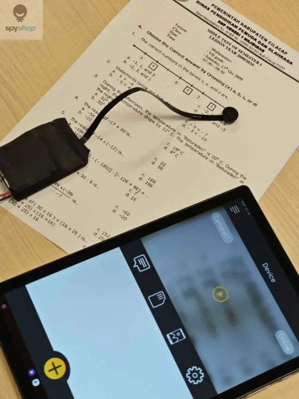 Exam Camera Professional 4G LTE Two-Way Audio & Video Transmission Set in Real Time 📡🎥📞 - Spy-shop.com