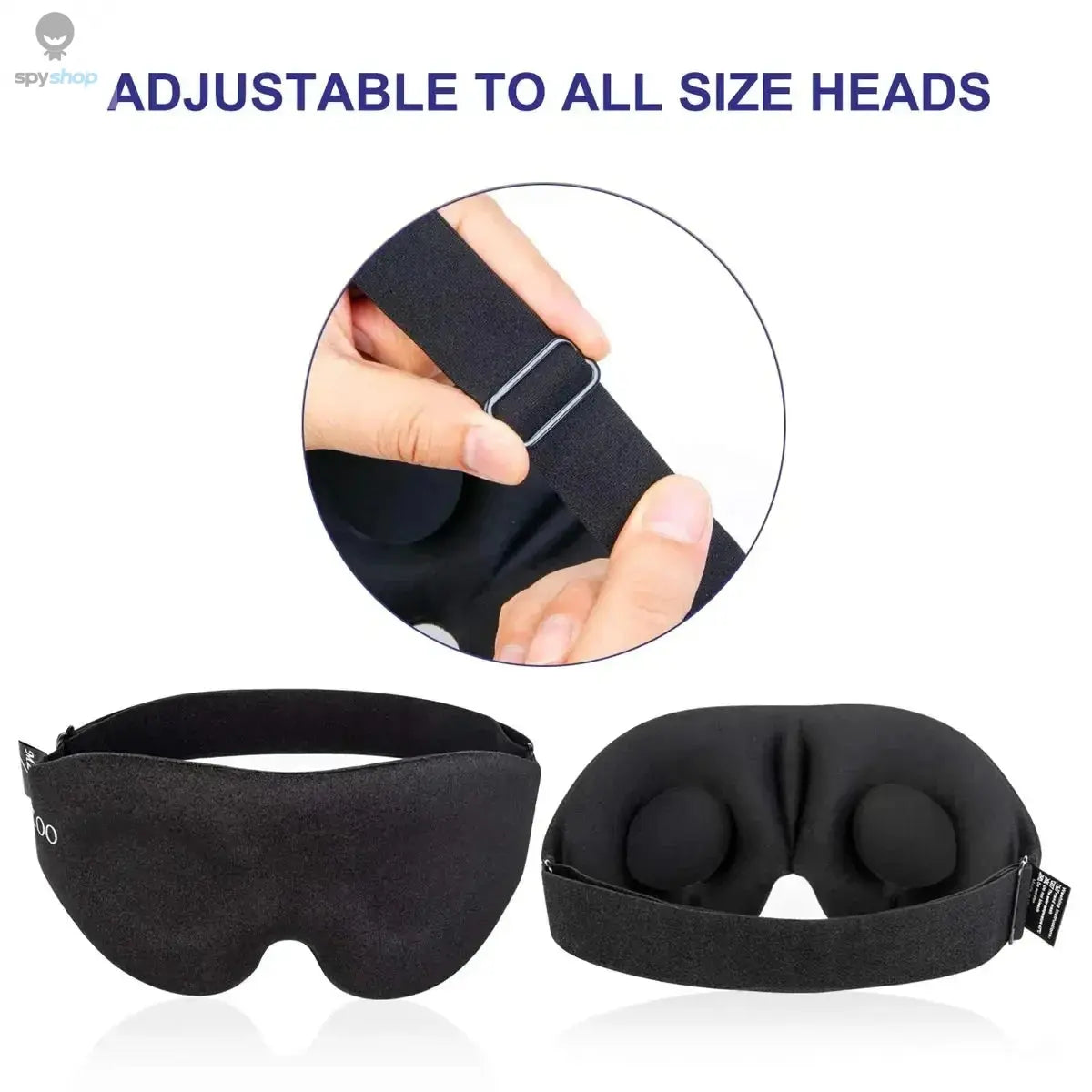Eye Mask for Sleeping 3D Contoured Cup Blindfold Concave Molded Night Sleep Mask Block Out Light with Women Men Spy-shop.com