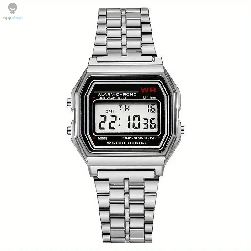 F91W Non-Waterproof Steel Band Watch For Women, Men, Business Clock, Multi-Functional LED Digital Sports Watch, Electronic Clock Spy-shop.com