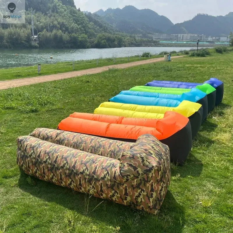 Fast Inflatable Sofa Camping Air Lounger Beach Sleeping Bag