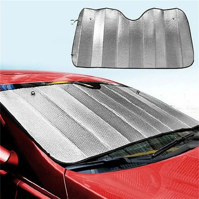 Foldable Universal Car Windscreen Sunshade Cover Sun UV Protection Lightable Sun Visor Covers Car Windscreen Sun Shade 