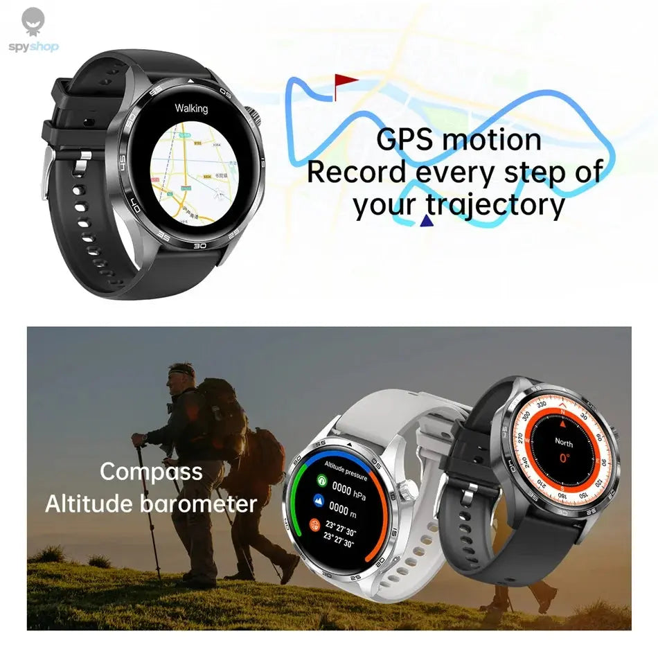 For HUAWEI GT5 Pro GPS NFC Smart Watch Men 360*360 AMOLED Screen Heart rate Bluetooth Call IP67 Waterproof Man Smartwatch 2024 Spy-shop.com