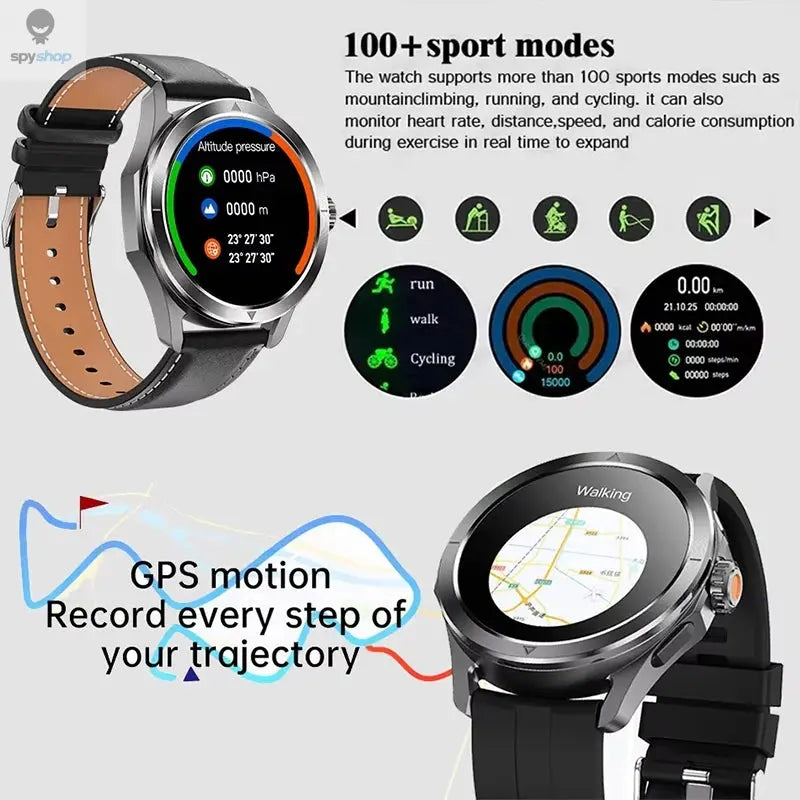 For Xiaomi S4 Ultra Outdoor Sports Smart Watch Men AMOLED Screen NFC GPS Compass Heart rate Waterproof Bluetooth Call SmartWatch Spy-shop.com