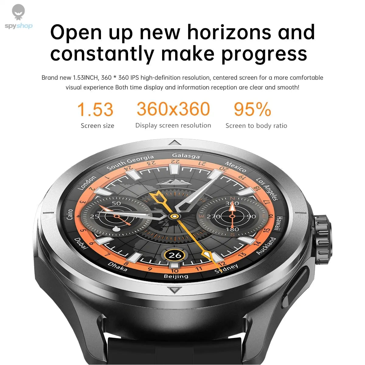 For Xiaomi S4 Ultra Outdoor Sports Smart Watch Men AMOLED Screen NFC GPS Compass Heart rate Waterproof Bluetooth Call SmartWatch Spy-shop.com