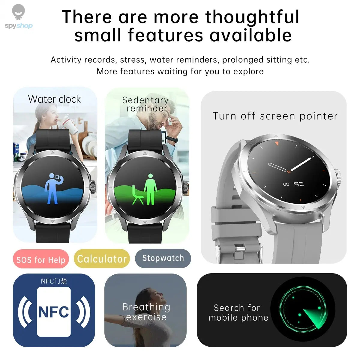 For Xiaomi S4 Ultra Outdoor Sports Smart Watch Men AMOLED Screen NFC GPS Compass Heart rate Waterproof Bluetooth Call SmartWatch Spy-shop.com