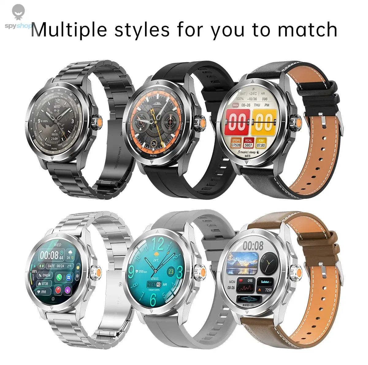 For Xiaomi S4 Ultra Outdoor Sports Smart Watch Men AMOLED Screen NFC GPS Compass Heart rate Waterproof Bluetooth Call SmartWatch Spy-shop.com