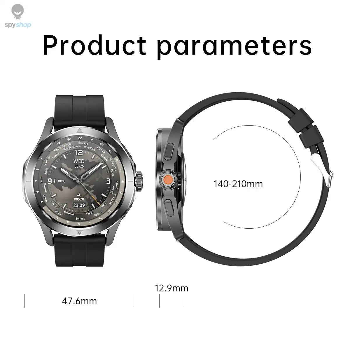 For Xiaomi S4 Ultra Outdoor Sports Smart Watch Men AMOLED Screen NFC GPS Compass Heart rate Waterproof Bluetooth Call SmartWatch Spy-shop.com
