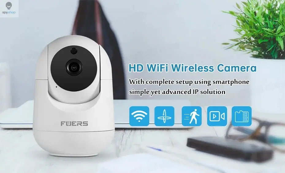 Fuers 5MP WiFi Camera Tuya Smart Home Indoor Wireless IP Surveillance Camera AI Detect Automatic Tracking Security Baby Monitor Spy-shop.com