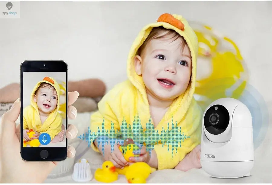 Fuers 5MP WiFi Camera Tuya Smart Home Indoor Wireless IP Surveillance Camera AI Detect Automatic Tracking Security Baby Monitor Spy-shop.com