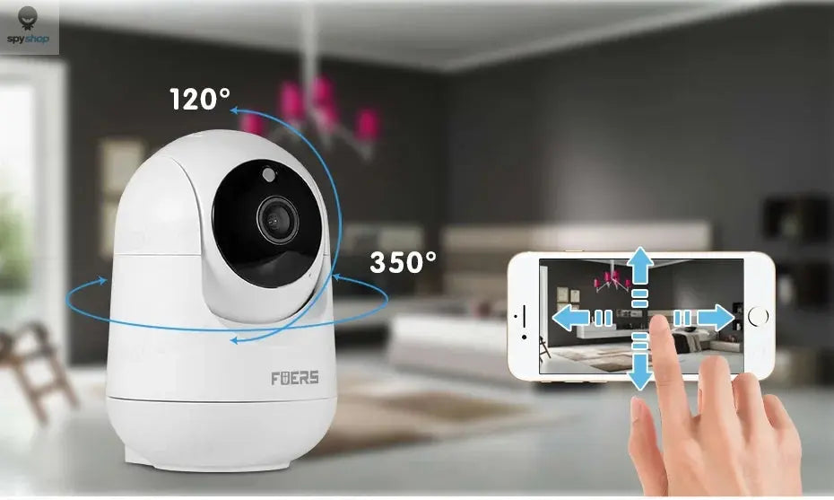 Fuers 5MP WiFi Camera Tuya Smart Home Indoor Wireless IP Surveillance Camera AI Detect Automatic Tracking Security Baby Monitor Spy-shop.com