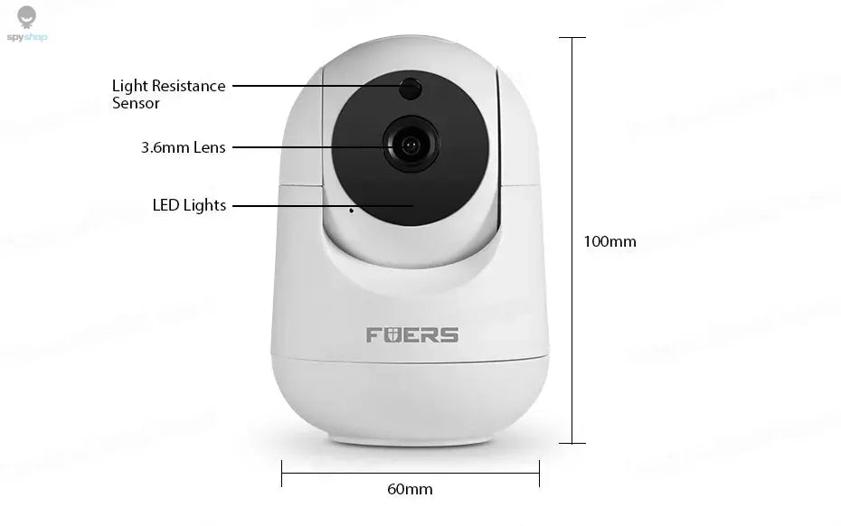 Fuers 5MP WiFi Camera Tuya Smart Home Indoor Wireless IP Surveillance Camera AI Detect Automatic Tracking Security Baby Monitor Spy-shop.com