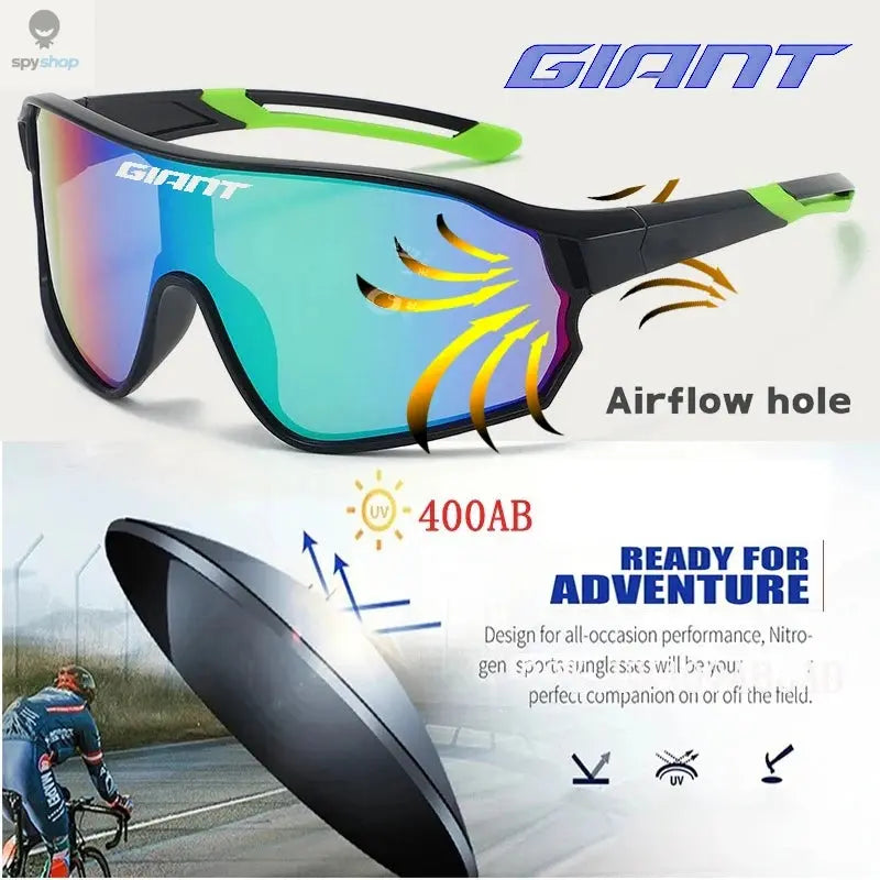 GIANT Top Seller Cycling Glasses UV400 Anti Fog REVO Lenses HD Clarity CE/ANSI Certified Cateye Design MTB/Road Bike man women 