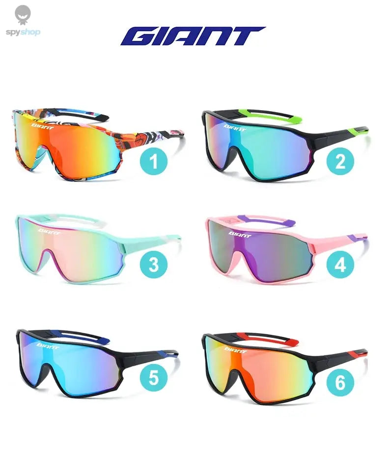 GIANT Top Seller Cycling Glasses UV400 Anti Fog REVO Lenses HD Clarity CE/ANSI Certified Cateye Design MTB/Road Bike man women 