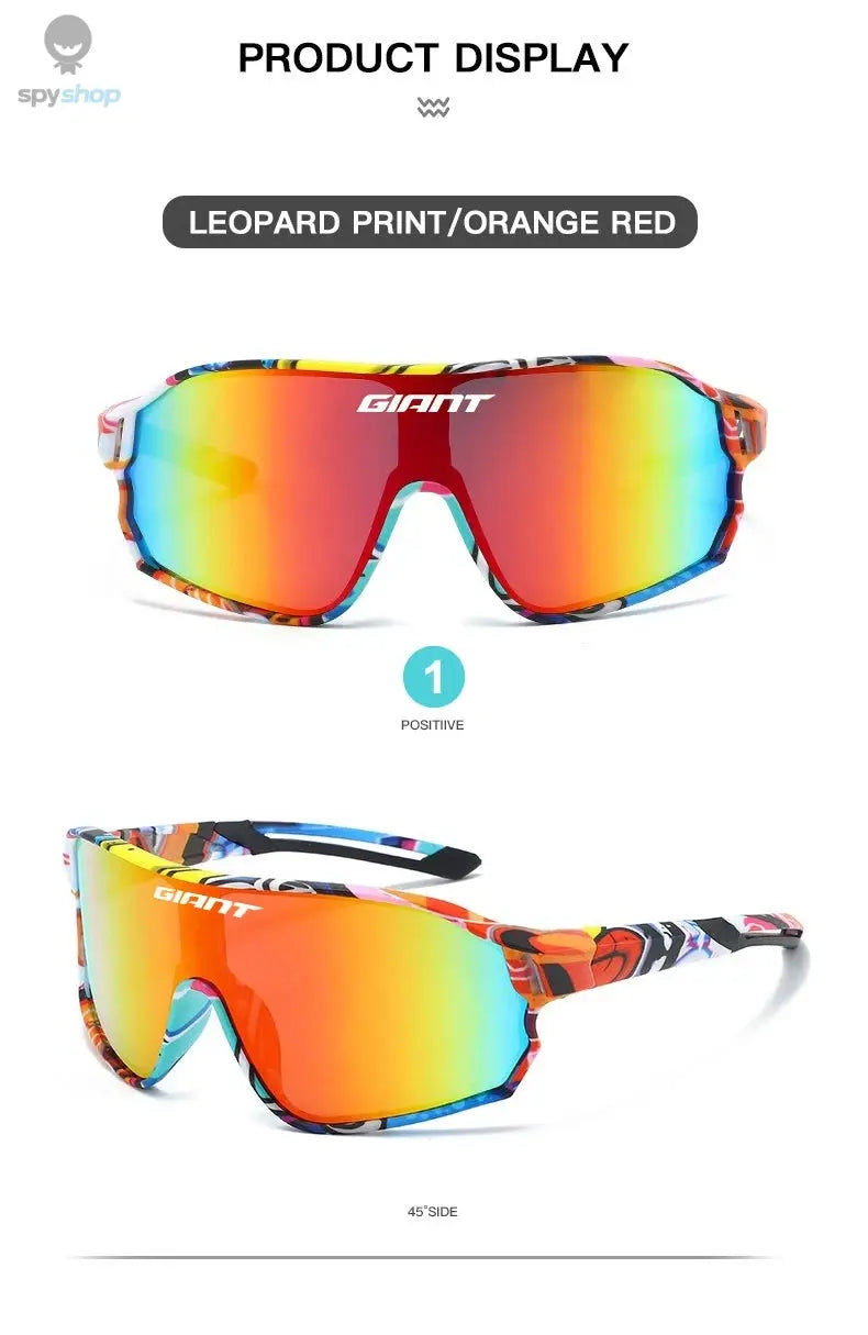 GIANT Top Seller Cycling Glasses UV400 Anti Fog REVO Lenses HD Clarity CE/ANSI Certified Cateye Design MTB/Road Bike man women 