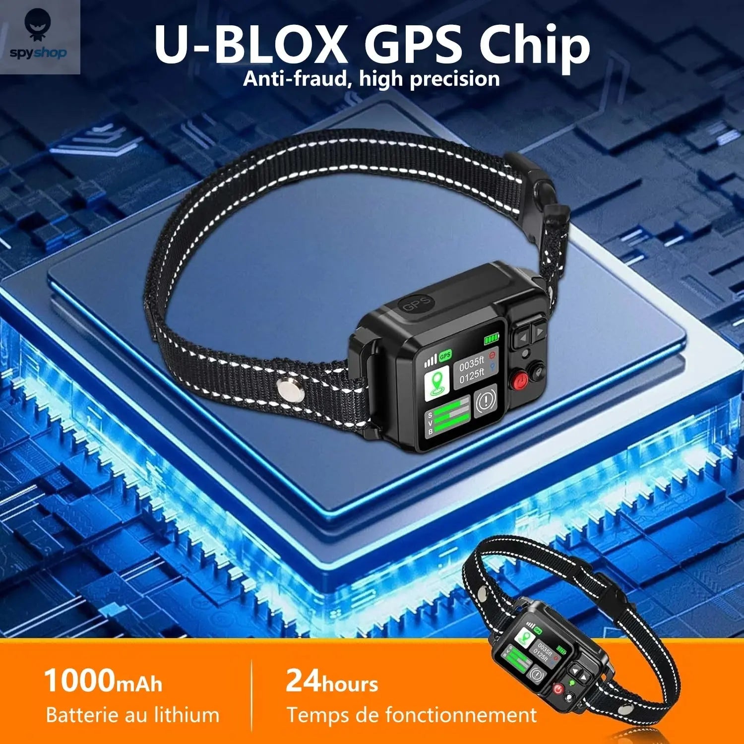 GPS Wireless Dog Fencing System - Electric dog fencing with GPS Electric Satellite Technology, Pet Fencing System Range 15 ~ 200 Spy-shop.com