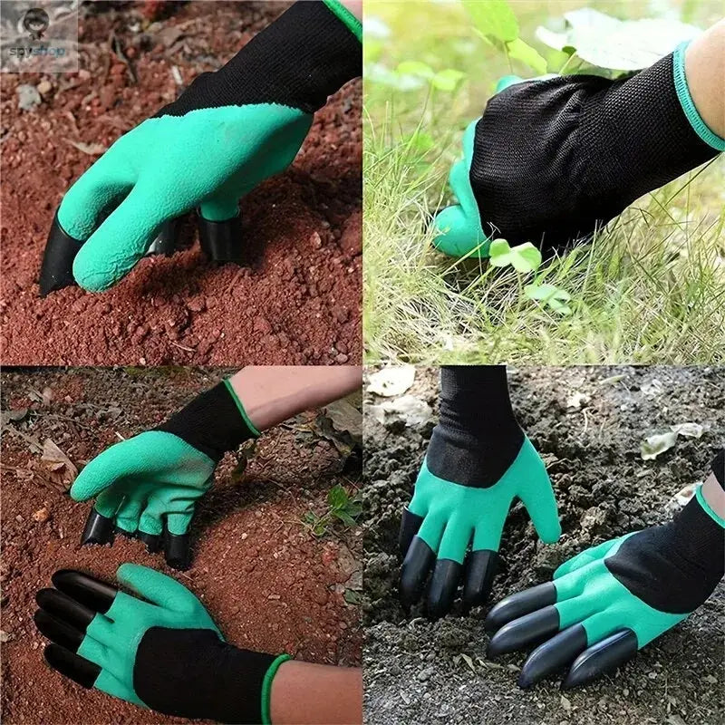 Garden gloves, stab resistant, waterproof, claw resistant, wear-resistant, ground scraping, grass pulling, soil digging, special 