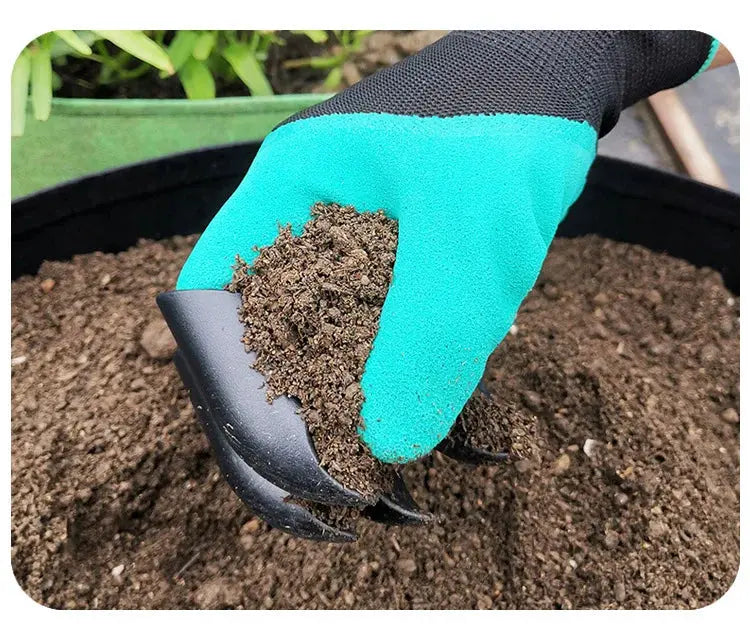 Garden gloves, stab resistant, waterproof, claw resistant, wear-resistant, ground scraping, grass pulling, soil digging, special 