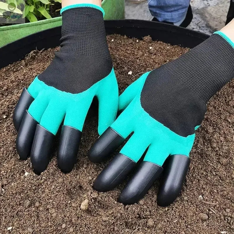 Garden gloves, stab resistant, waterproof, claw resistant, wear-resistant, ground scraping, grass pulling, soil digging, special 
