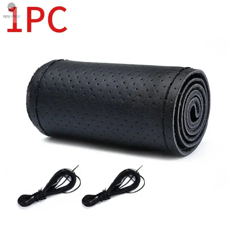 Genuine Leather Steering Wheel Cover For Car Braiding Steering Wheel Protector Covers Anti Scratch Steering Accessories 