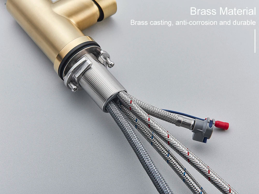 Black Kitchen Faucet with Pull-Out Dual-Function Spray