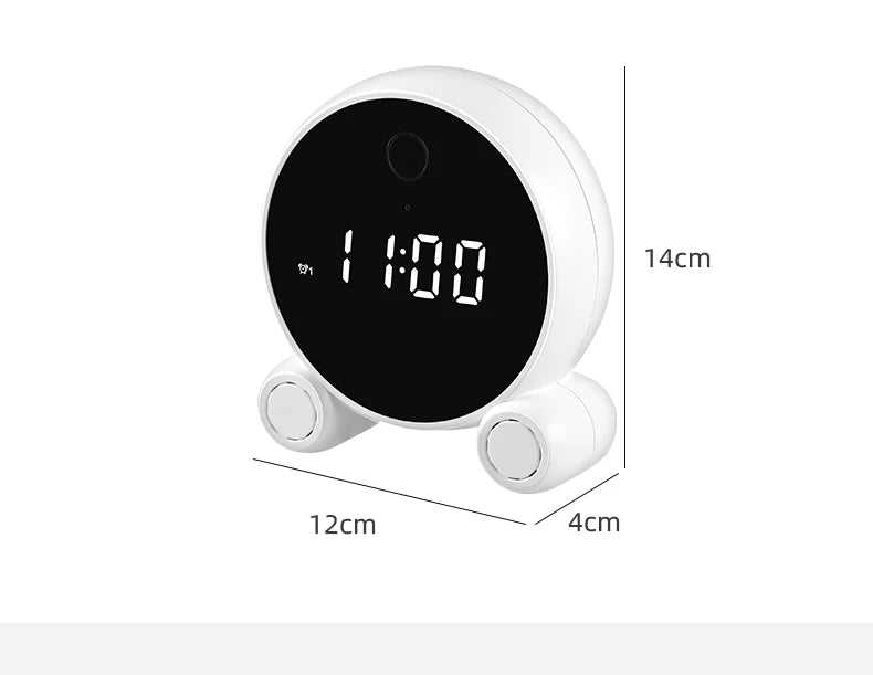 Tuya Wifi Alarm Clock Camera HD 1080P Night Vision Motion Detection Portable Home Security Surveillance Wifi Clock IP Camera Spy-shop.com