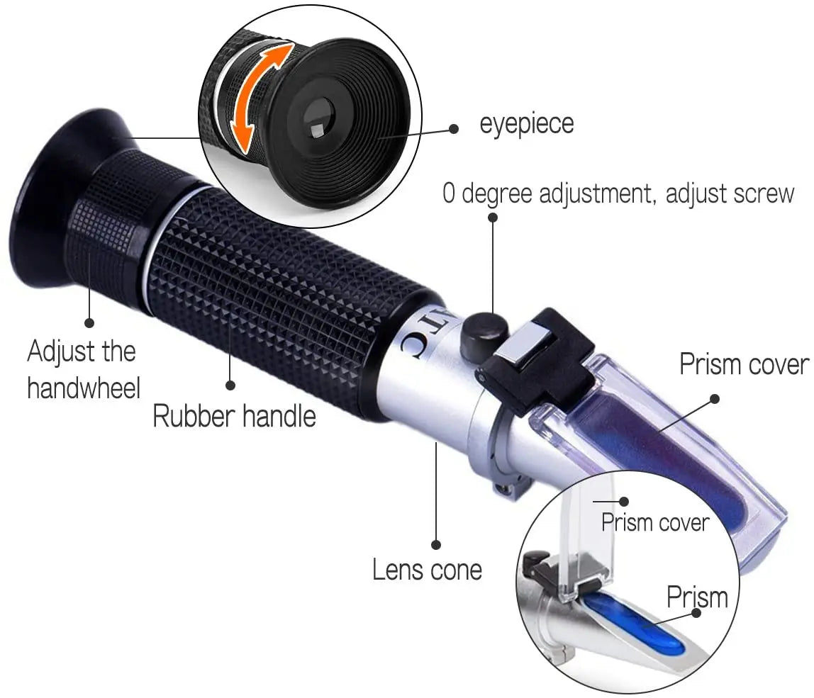 Salinity Refractometer with Automatic Compensation