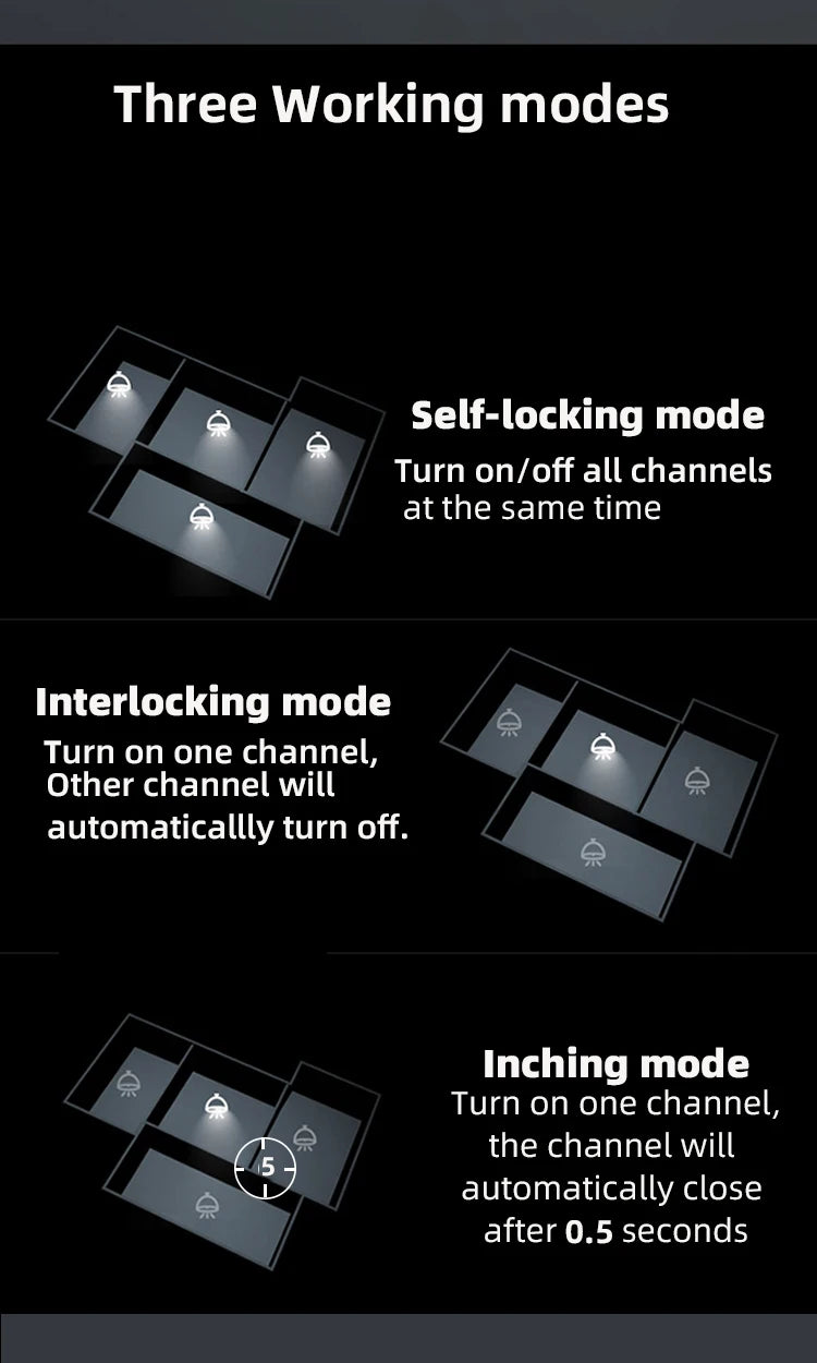 4CH Wifi Smart Home Motor Controller,DC 12V 24V 32V 220V RF433 Remote,4 Channel Relay Switch for Alice Alexa,Tuya Smart Life