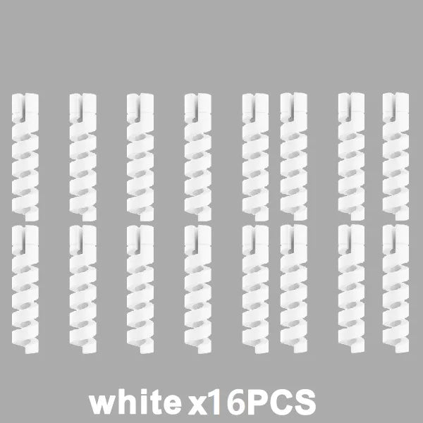 Cable Protector Silicone Bobbin Winder Wire Protector for iPhone USB Charger Cord Cable Protective Cover Cable Winder Clip 