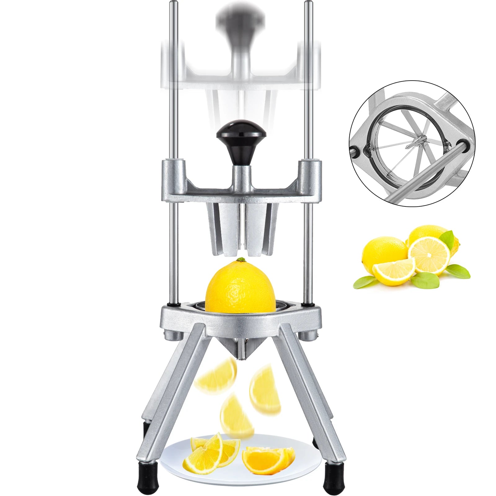 Trancheur commercial de quartiers de citron, coupe-fruits en 4/6/8 sections