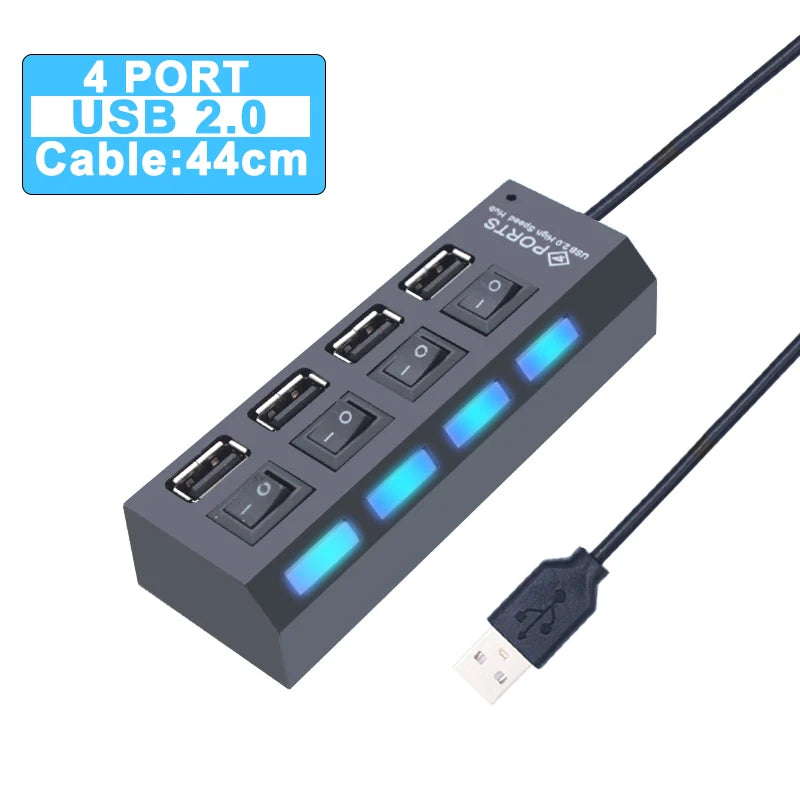 Switched USB Hub - 4 or 7 Ports