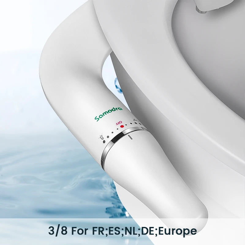 Ultra-Slim Toilet Bidet Attachment with Adjustable Water Pressure