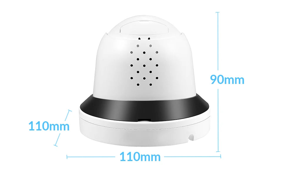 4MP WiFi vnútorná bezpečnostná kamera s nočným videním a upozorneniami na pohyb