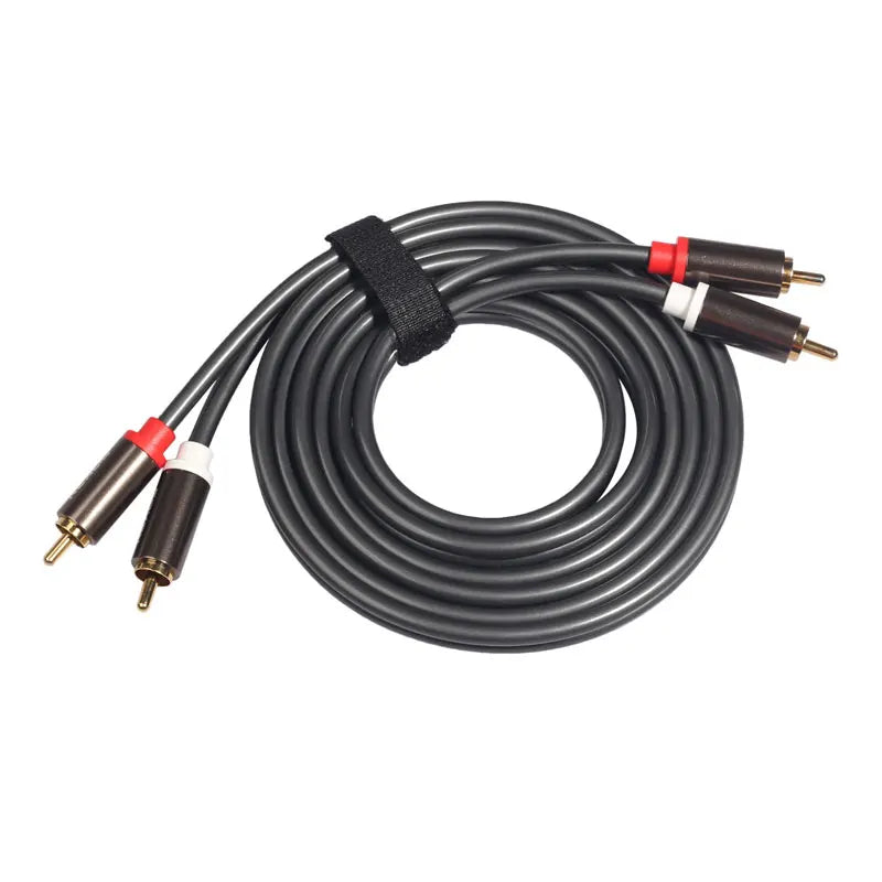 Stereo RCA Audio Cable, 2 RCA Male to 2 RCA Male