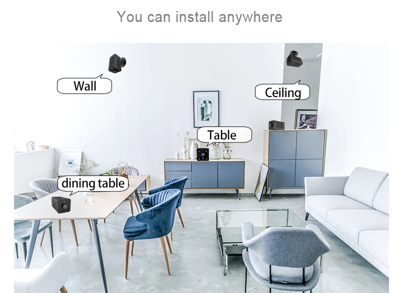 Smart Life Mini WIFI Battery IP Camera Tuya Small Body Nanny Monitor Wireless 1080P Home Google Alexa Video Security Protection