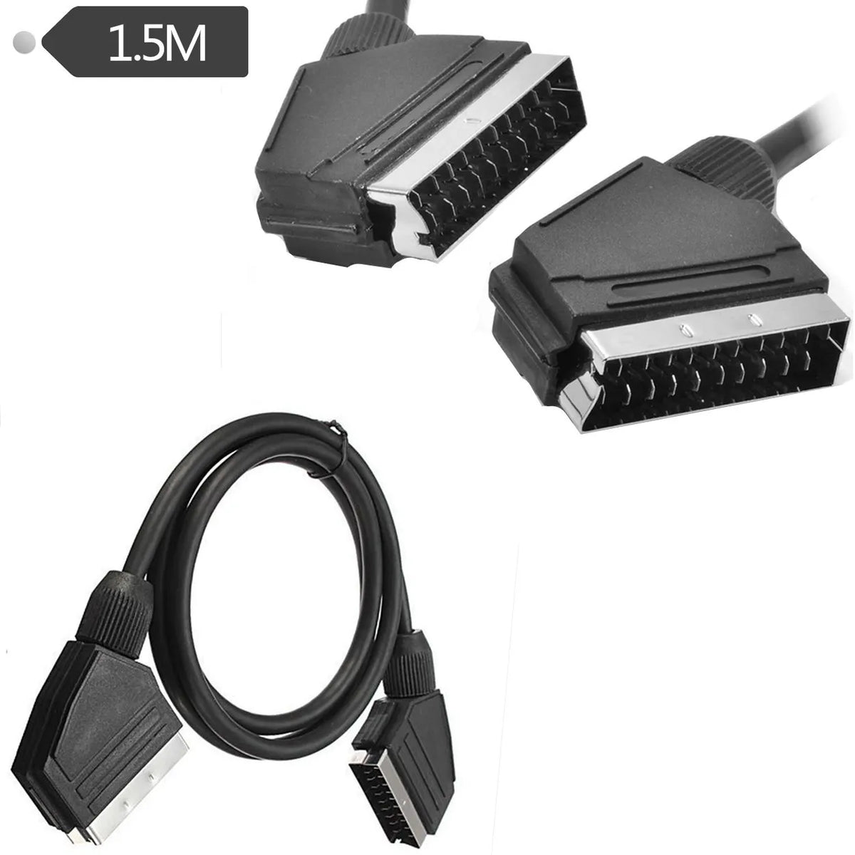 Kabel SCART-na-SCART s 21-polnim priključcima, 1.5 m
