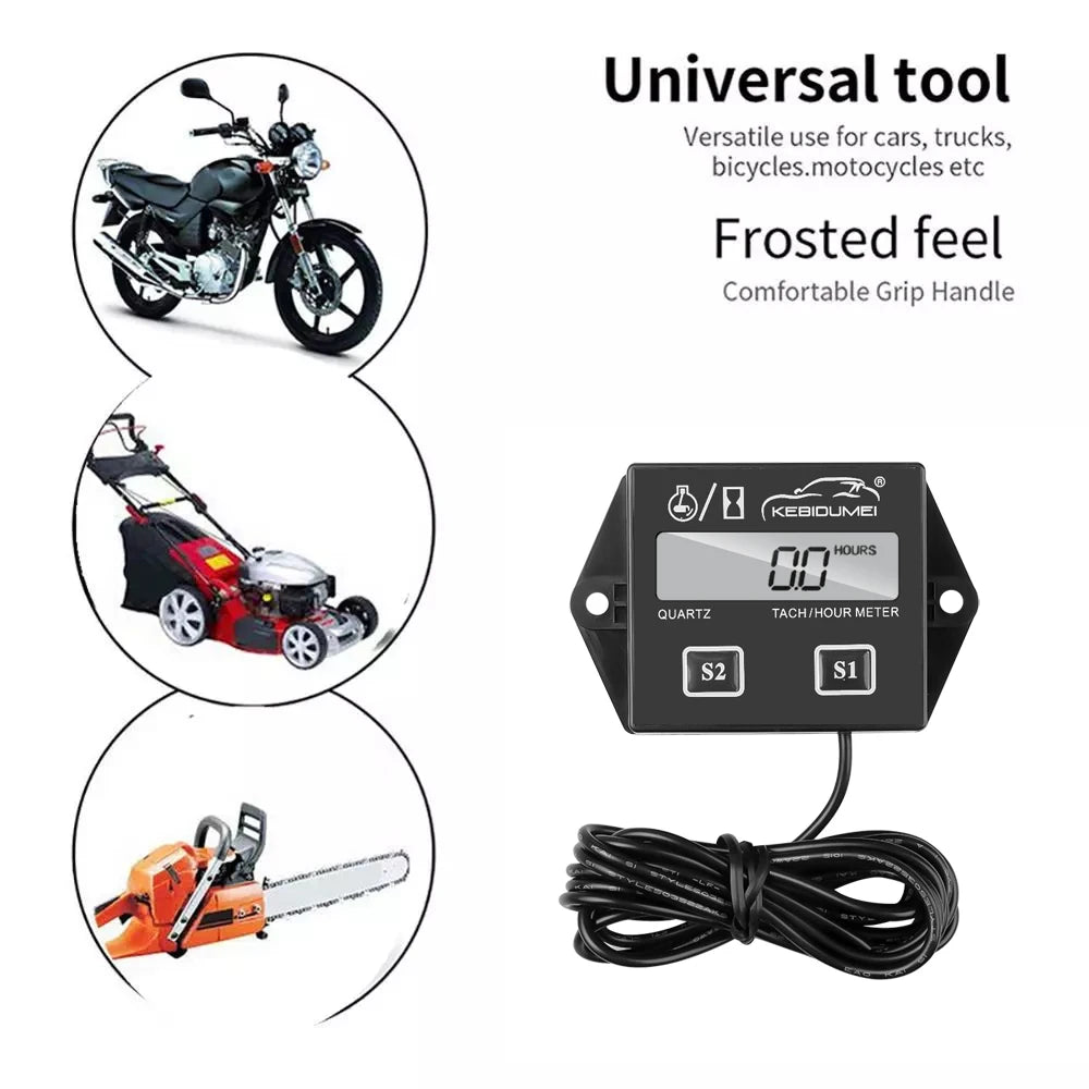 Inductive Engine Tachometer and Hour Meter