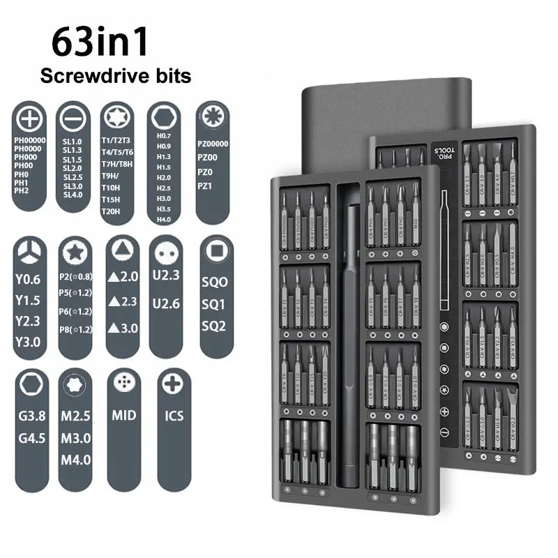 Magnetic Precision Screwdriver Bit Set
